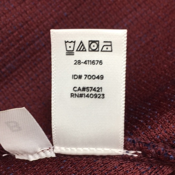 LOFT Maroon‎ Heather Skirt Top Set Womens Large Short Sleeve Peplum Career - Picture 7 of 14